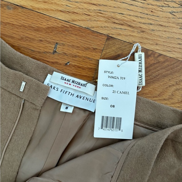 Isaac Mizrahi Camel Wool Pants - Picture 2 of 4